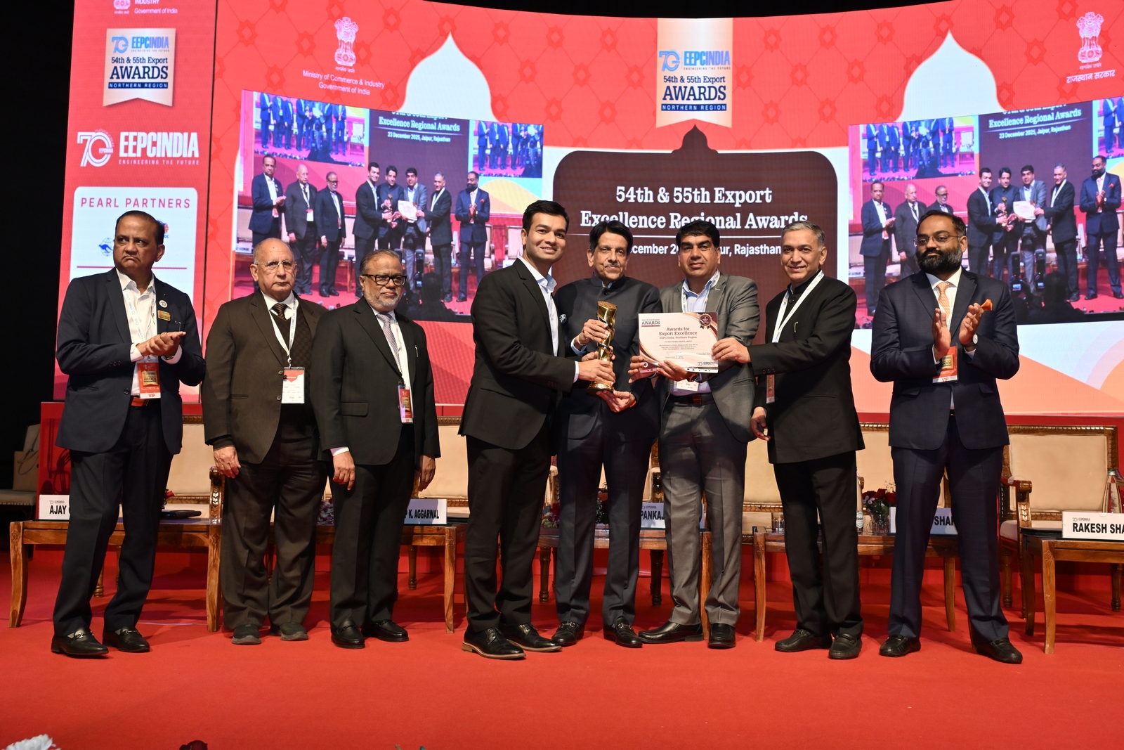 JLC Nickel Alloys recieves Award for Export Excellence (Northern Region) by EEPC India, as Star Performers in Product Groups